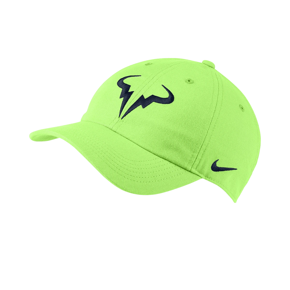 Nike AeroBill Rafa Heritage86 hat in Lime Glow w/Obsidian [850666-345] from the Summer 2021 tennis collection